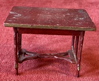 Antique Very Rare German Gottschalk Dollhouse Table