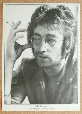 Vintage John Lennon Poster - " The Imagine Sessions 1971 "
