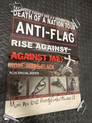 Anti - Flag 18x24 Poster Fat Wreck Chords Punk Hardcore Against Me Rise Against
