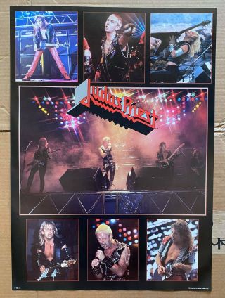Vintage & 1984 Judas Priest 20 " X 28 " Bi - Rite Poster Rob Halford