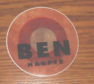 Ben Harper Sticker Circle 1999 Promo 3”