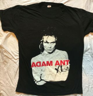 Adam Ant - Friend Or Foe - Tour T Shirt - Size Medium