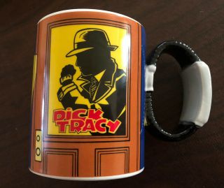 Vintage Coffee Mug Dick Tracy Wristwatch Handle Madonna Applause Walt Disney Co