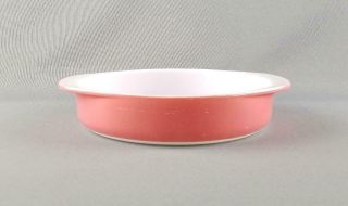 Pyrex 221 8 " Round Cake Pan Pie Plate Casserole Baking Dish Coral,  Pink Flamingo