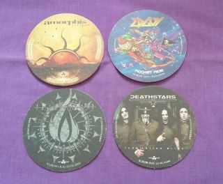Nuclear Blast Promo Beer Mats X 4 In Flames Amorphis Edguy Deathstars