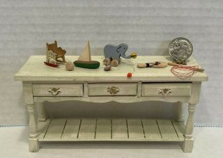 Vintage Artisan David Krupick & S Hoeltge Wooden Toys Dollhouse Miniature 1:12
