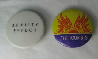 The Tourists 2 X Vintage 1979 & Early 80s Buttons Badges Pins Punk Wave