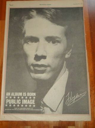 Public Image Limited Pil 1978 Full Page Press Advert Poster Size 37/26cm