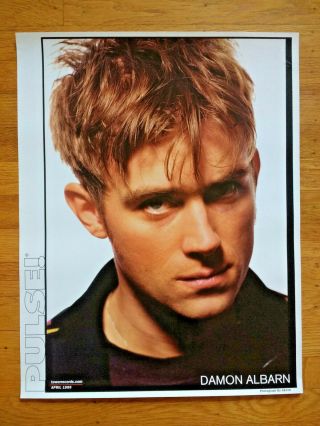 17 " X 22 " Damon Albarn (blur) Pulse Tower Records April 1999 Britpop Poster (b)