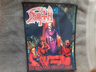 Death,  Screaming Bloody Gore,  Sew On Sublimated Large Back Patch