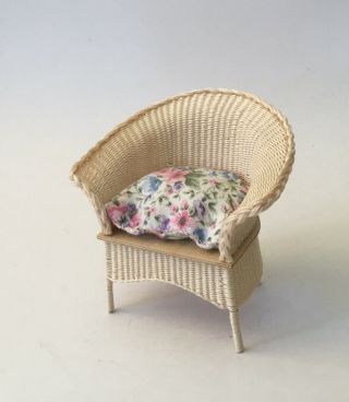 Dolls House ‘lloyd Loom’ Style Chair