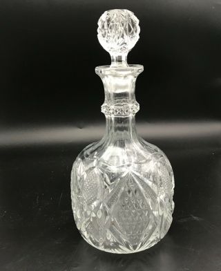 Eapg United States Glass Co.  No.  15048 Pennsylvania (omn) Decanter Ca.  1897