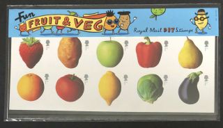 Gb 2003 Fruit And Veg Presentation Pack No.  345 Sg 2348 - 2357 Mnh Stamp Set