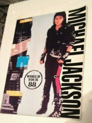 Michael Jackson Bad Vintage 1980s Concert Programme - World Tour 88 Variant