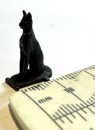 Dolls House Artisan Made Miniature Egyptian Style Cat Sculpture By Neil Carter