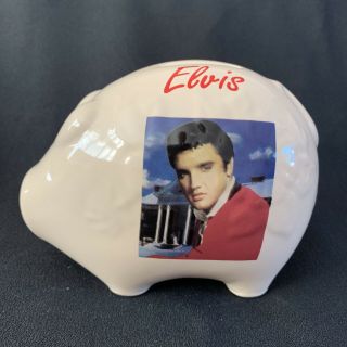 Elvis Presley Memorabilia / Collectable Money Box Piggy Bank 14cm Long
