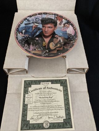 Elvis Presley Memorabilia / Collectable Musical Wind - Up Plate Boxed &