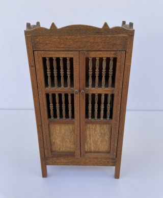 Miniature Dollhouse Wooden Kitchen Furniture Hutch Cupboard Cabinet Trastero