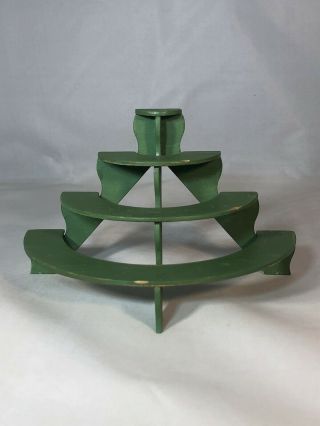 Dollhouse Miniature 1:12 Scale Green Plant Stand By Sir T Om Thumb