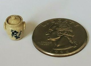 Igma Artisan Jane Graber Miniature Stoneware 2017 Crock Jar With Lid