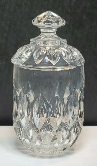 Gorham Full Lead Crystal Candy Sugar Bowl With Cover 6 "