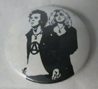 Sex Pistols Sid Vicious Vintage 1980s Us Badge Pin Button Punk Wave