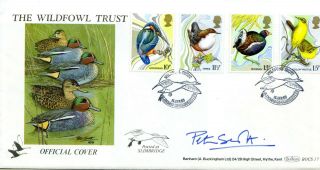 1980 Birds Great Britain Benham Illus.  Fdc Signed The Late Peter Scott Vgc