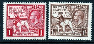 Sg432 - 433 1925 Wembley Set M/mint (404/395/391)