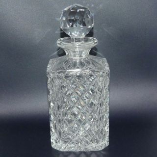 Diamond Cut Crystal Scotch Or Spirits Decanter | Seconds Quality Ex Display