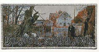 Black Sabbath - 1st Album - Large Woven Patch Rare Ltd.  34 Ozzy Metal Silver