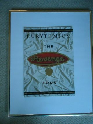 Eurythmics Tour Programme Revenge Tour1986 Vintage Rock Gem Annie Lennox Stewart
