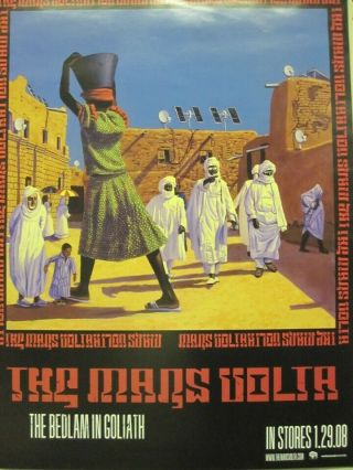 The Mars Volta 2008 Bedlam In Goliath 2 Side Promo Poster Flawless Old Stock