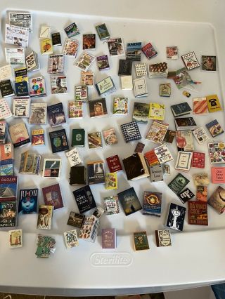 Dollhouse Miniature Books Various Sizes 1/12 And 1/6 Scale