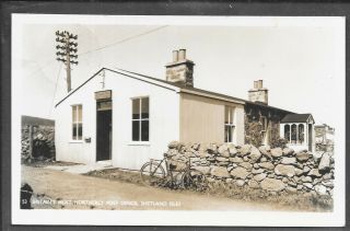 Gb Shetlands Ppc R/p Post Office 1960 Posted Haroldswick Unst