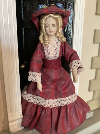 Artisan Made Doll House Doll - Crinoline Lady