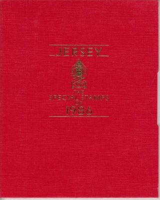 Jersey 1986 Yearbook The Special Stamps In Folder - All Stamps - Unmounted