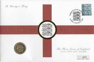 (87518) Gb England £1 Coin Mercury Pnc Fdc 2nd Definitive London 2001