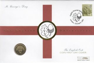 (70553l) Gb England £1 Coin Mercury Pnc Fdc E Europe Definitive London 2001
