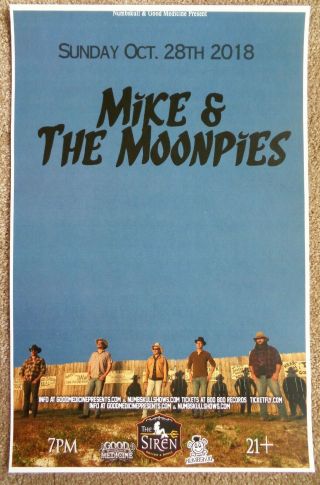 Mike And The Moonpies 2018 Gig Poster Morro Bay California Concert