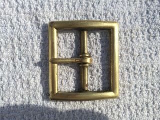 Vintage Judd And North Large Solid Brass Square Belt Buckle With Anchor Stamp