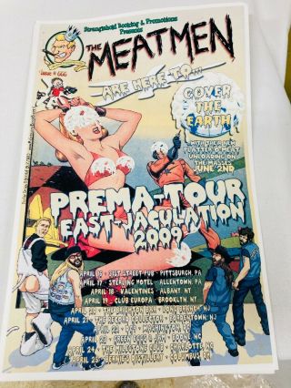 The Meatmen East Coast Tour Poster 2009