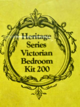 Realife Miniatures Easy - to - assemble Wood Furniture Kit 200 Victorian Bedroom 3