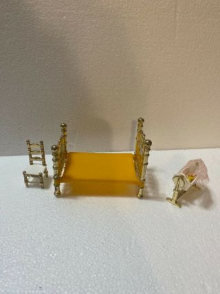 1/24” Scale Miniature Dollhouse Furniture by Mattel 2