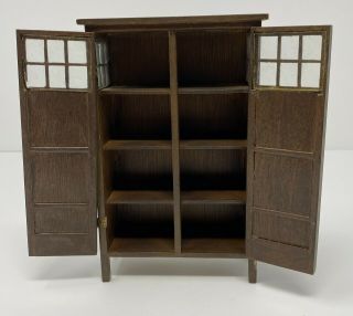 Vintage Dollhouse Miniature Bespaq Tall Cabinet Hutch Furniture 2