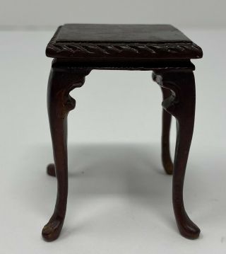 Vintage Dollhouse Miniature Bespaq Wood Side Accent Table