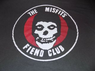 Official Licensed Misfits Fiend Club T Shirt Danzig Size Xl Black