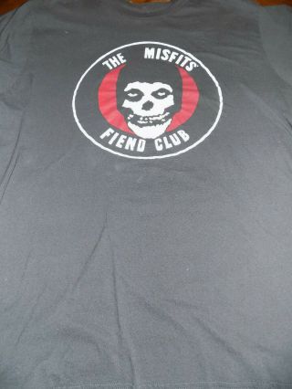 Official Licensed Misfits Fiend Club T Shirt Danzig Size XL Black 2