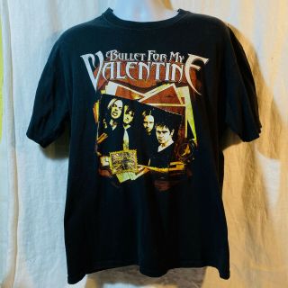 Bullet For My Valentine 2010 Tour T Shirt Size Xl With Defects Anvil 100 Cotton