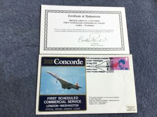 First Day Cover British Airways Concorde First Commercial Flight Lhr - Iad 1976 V2