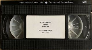 Set of 2 Peter Gabriel promo VHS video tapes Steam & Digging in The Dirt 2